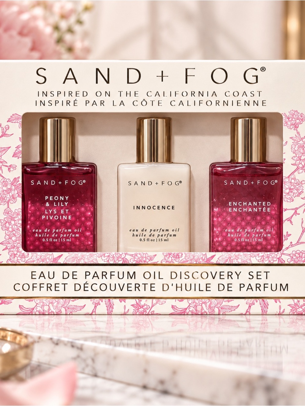 SAND + FOG Eau de Parfum Oil Discovery Set – 3 × 15 mL 🌸✨